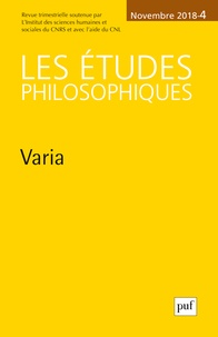 Les études philosophiques N° 4, novembre 2018.pdf