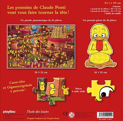 Les poussins de Claude Ponti. 2 incroyables puzzles
