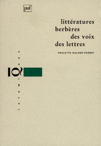Littératures berbères, des voix, des lettres