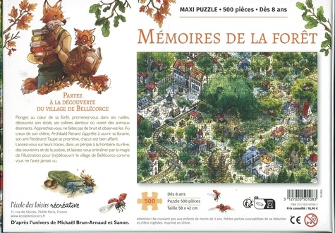 Mémoires de la forêt. Maxi puzzle, 500 pièces