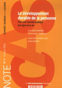 Le Developpement Durable de la Personne (N.4)