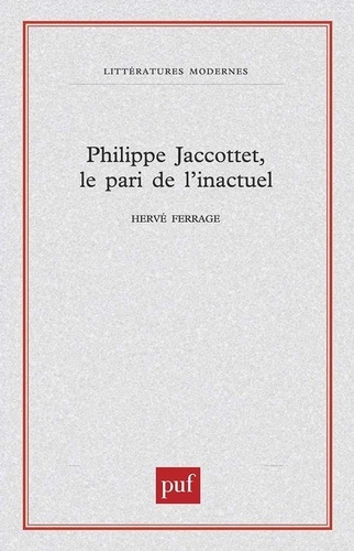 Philippe Jacottet, le pari de l'inactuel