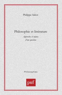 Philosophie et littérature.