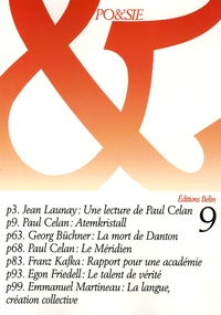 Jean Launay et Paul Celan - Po&sie N° 9, 2e trimestre 1 : Paul Celan.