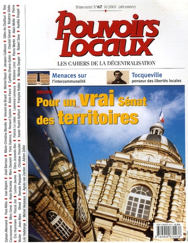 Marc Censi et Antoine Lenz - Pouvoirs locaux N° 67, IV/2005 (Déce : Pour un vrai Sénat des territoires.