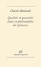 Charles Ramond - Qualité et quantité dans la philosophie de Spinoza.