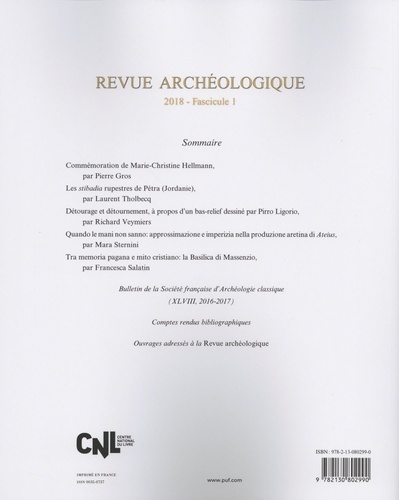 Revue archéologique N° 1/2018