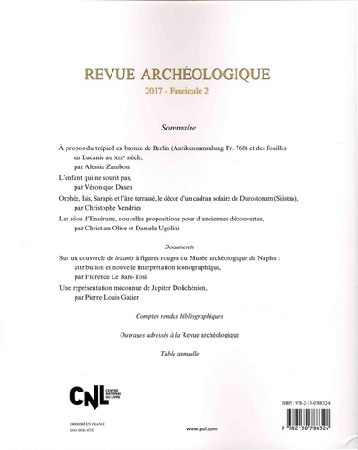 Revue archéologique N° 2/2017