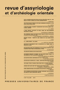 Revue dassyriologie et darchéologie orientale N° 113/2019.pdf