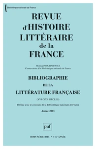 Bibliographie de la littérature française (XVIe-XXIe siècles)