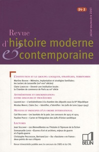 Claire Lemercier - Revue d'histoire moderne et contemporaine Tome 54 N° 3, Juille : .