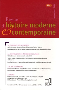 Catherine Lanoë - Revue d'histoire moderne et contemporaine Tome 55 N° 1, Janvie : .
