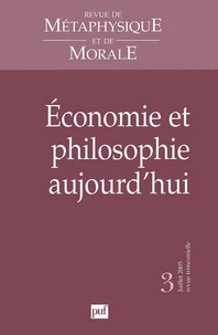 Economie et philosophie aujourd'hui