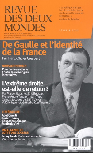 Revue des deux Mondes Février 2022 De Gaulle et l'identité de la France
