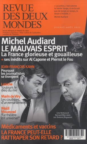 Revue des deux Mondes Juillet-août 2022 Michel Audiard, le mauvais esprit