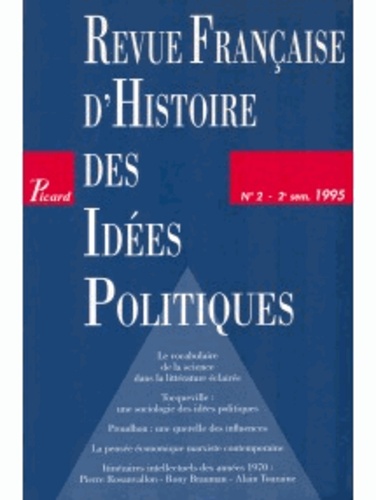  Picard Editions - Revue française d'Histoire des idées politiques N° 2 : .