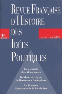  Picard Editions - Revue française d'Histoire des idées politiques N° 29 : .