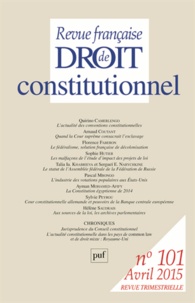 Frédéric Mériot - Revue française de Droit constitutionnel N° 101, Avril 2015 : .