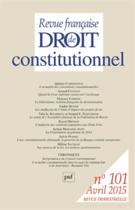 Revue française de Droit constitutionnel N° 101, Avril 2015