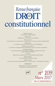 Revue française de Droit constitutionnel N°109, Mars 2017