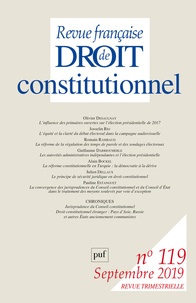 Collectif - Revue française de Droit constitutionnel N° 119 : .