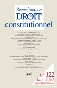  PUF - Revue française de Droit constitutionnel N° 122, 2020 : .