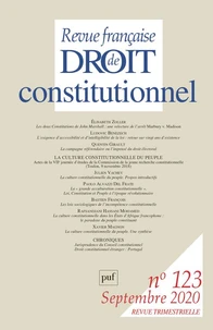 La culture constitutionnelle du peuple