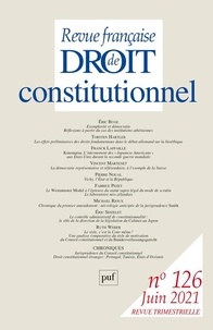  PUF - Revue française de Droit constitutionnel N° 126, mai 2021 : .