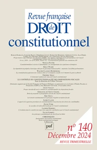 Le contrôle de constitutionnalité des dispositions fiscales