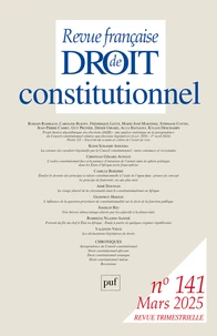 Revue française de Droit constitutionnel N° 141/2025