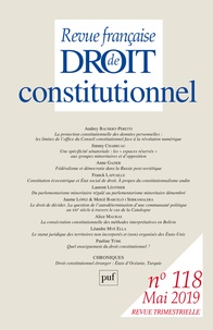  Collectif - Revue française de Droit constitutionnel N° 2/2019 : Varia.