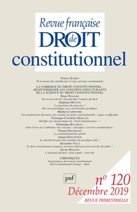 Didier Maus et André Roux - Revue française de Droit constitutionnel N° 4/2019 : .