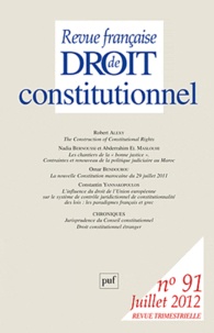Monique Labrune - Revue française de Droit constitutionnel N° 91, Juillet 2012 : .