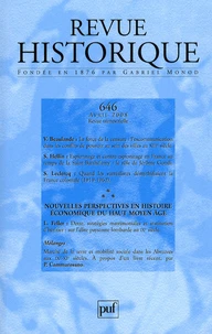 Nouvelles perspectives en histoire économique du haut Moyen Age