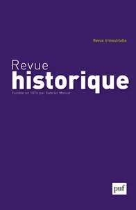 Revue historique N° 687, août 2018