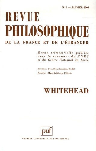 Xavier Verley et Maurice Elie - Revue philosophique N° 1, Janvier 2006 : .