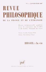 Hegel : la vie
