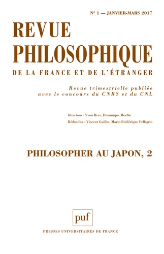 Vincent Guillin et Marie-Frédérique Pellegrin - Revue philosophique N° 1, janvier-mars 2017 : Philosopher au Japon, 2.