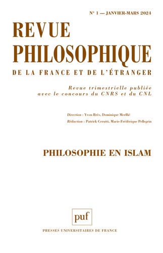 Revue philosophique N° 1, janvier-mars 2024 Philosophie en Islam