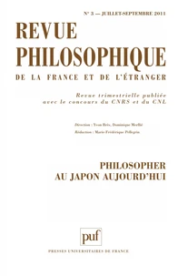 Philosopher au Japon aujourd'hui