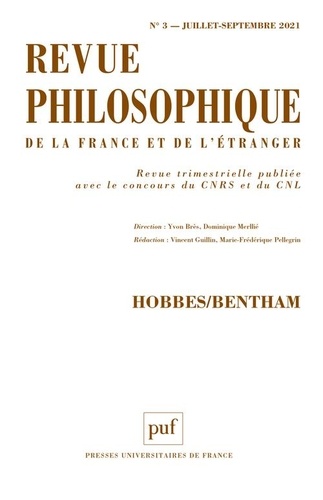 Yvon Brès - Revue philosophique N° 3, juillet-septembre 2021 : Hobbes/Bentham.