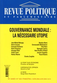 Gouvernance modiale : la nécessaire utopie