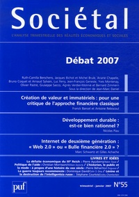 Jean-Marc Daniel et Michèle Folian - Sociétal N° 55, Janvier 2007 : Débat 2007.