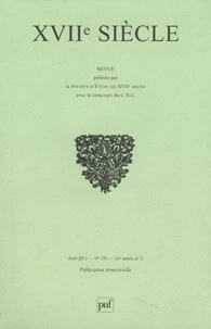 XVIIe siècle N° 251, Avril 2011