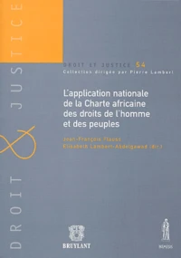 L'application nationale de la Charte africaine des droits de l'homme et des peuples