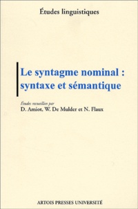  FLAUX MULDER VA - Le Syntagme Nominal : Syntaxe Et Semantique.