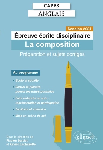 Epreuve écrite disciplinaire. La composition  Edition 2024