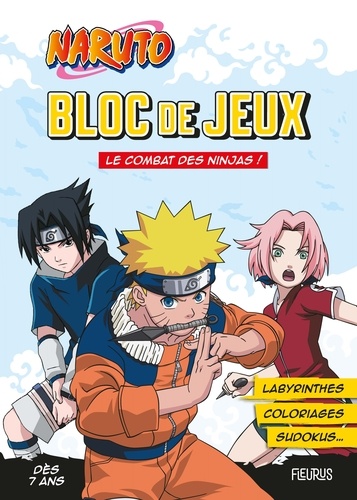 Bloc de jeux Naruto. Le combat des ninjas !