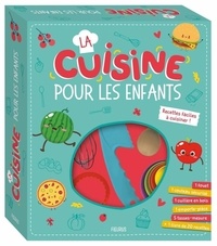 La cuisine pour les enfants - Coffret avec 1 livre de 20 recettes + 9 accessoires de cuisine adaptés aux enfants