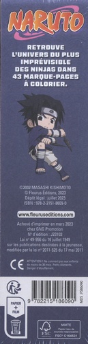 Marque-pages à colorier Naruto. Sasuke